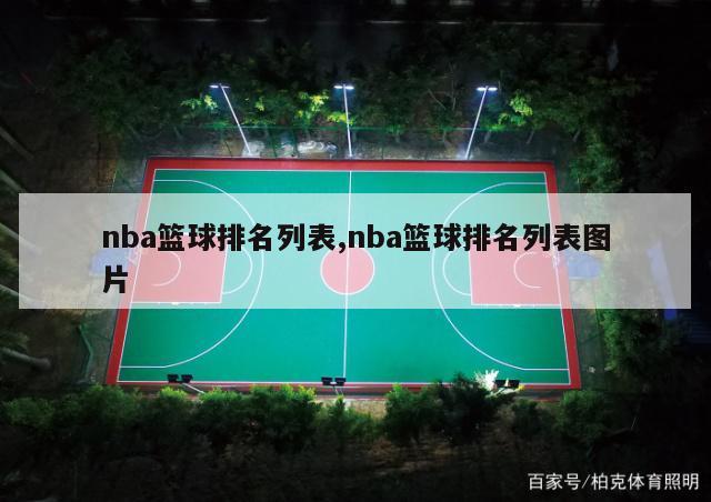 nba篮球排名列表,nba篮球排名列表图片