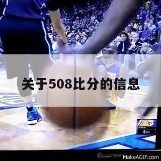 关于508比分的信息